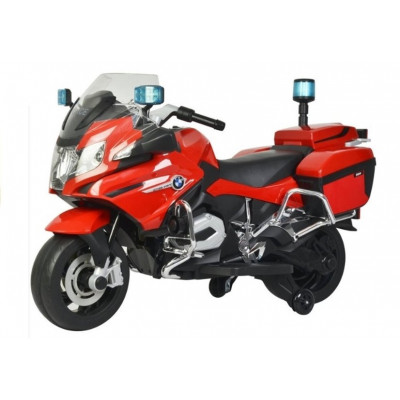 Elektrická motorka BMW - policajná - červená